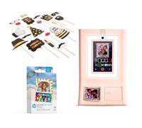 HP Sprocket Cabina fotográfica Impresora instantánea de Color (Rosa) + Papel Zink (100 Hojas) + Accesorios para Photo Booth de Fiesta de cumpleaños (25)