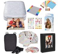 HP Sprocket Impresora fotográfica instantánea portátil de 2x3 Pulgadas (Blanco) Paquete de Inicio
