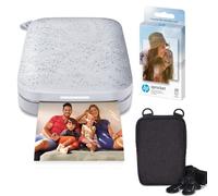 HP Sprocket Impresora fotográfica instantánea portátil de 2x3 Pulgadas (Blanco) Paquete de Papel Zink