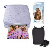 HP Sprocket Impresora fotográfica instantánea portátil de 2x3 Pulgadas (Morado) Paquete de Papel Zink