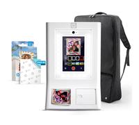 HP Sprocket Máquina de Fotomatón Impresora de Fotos a Color Instantánea (Blanco) Paquete Inicial + Papel Zink (100 Hojas) + Estuche Acolchado