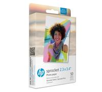 HP Sprocket Papel fotográfico Adhesivo Premium de Zink de 5.8 x 8.7 cm (50 Hojas) Compatible con Las impresoras fotográficas HP Sprocket Select