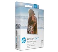 HP Sprocket Papel fotográfico adhesivo premium de ZINK de 5 x 7.6 cm (100 hojas) Compatible con las impresoras fotográficas HP Sprocket