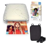 HP Sprocket Select Impresora fotográfica instantánea portátil de 2,3 x 3,4 Pulgadas (Blanco) Paquete de Viaje