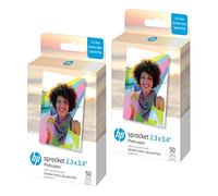 HP Sprocket Zink Papel fotográfico adhesivo para impresora HP Sprocket Select y Plus, 2,3 x 3,4 (100 hojas)