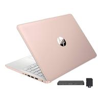 HP Stream Laptop BrightView HD de 14 pulgadas, Intel Celeron N4120, 16 GB de RAM, 416 GB de almacenamiento (eMMC de 128 GB + juego de estación de acoplamiento de 288 GB), gráficos Intel UHD, cámara de