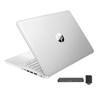 HP Stream Laptop BrightView HD de 14 pulgadas, Intel Celeron N4120, 16 GB de RAM, 416 GB de almacenamiento (eMMC de 128 GB + juego de estación de acoplamiento de 288 GB), gráficos Intel UHD, cámara de