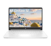 HP Stream Laptop de 14 pulgadas para estudiantes, Intel Celeron N4120, 8 GB de RAM, eMMC de 64 GB, almacenamiento en la nube de 1 TB, cámara web Microsoft 365, 720p alimentada por IA, Windows 11 S,