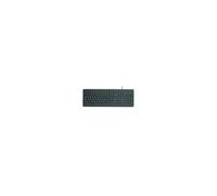 HP 150 Teclado QWERTY Español con Cable - (Indicadores LED, Puerto USB-A, 12 Teclas de Atajos, Windows, Chrome) Color Negro