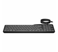 HP Teclado con cable retroiluminado multidispositivo 405 (7N7C1UT)
