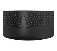 HP Teclado ergonómico inalámbrico 960, conexión rápida Swift Pair y dongle Unifying, 20 teclas programables, estándar Intel EVO, multidispositivo, botón copiloto, autonomía hasta 24 meses, color negro