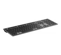 HP Teclado inalámbrico recargable multidispositivo 720 | Supercondensador recargable ultrarrápido | 2 meses de uso con una carga de 3 minutos | 22 teclas programables | 2.4GHz y Bluetooth | Negro