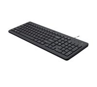 HP - Teclado USB 150 | Cableado | QWERTY Español | Teclas Chiclet Silenciosas | 12 Atajos Fn | Indicadores LED | Plug & Play