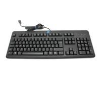 HP Teclado USB Estándar AZERTY Francés Negro 13104 KU-1156 Plug & Play