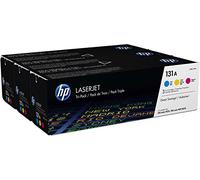 HP Tóner 131A U0SL1AM original, 3 unidades, 1800 páginas (3 unidades), recibirás 1 paquete de 3 unidades