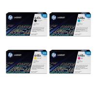 HP Tóner original 647A negro + 648A cian, magenta, amarillo, juego completo compatible con: Color Laserjet Enterprise CP4025dn, CP4025n, CP4525dn, CP4525n, CP4525xh
