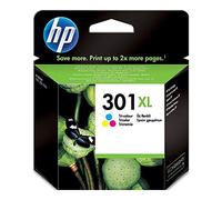 HP Cartucho de tinta original 301XL de alta capacidad Tri-color