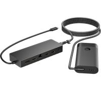 HP Universal USB-C Hub and Laptop Charger Combo Alámbrico USB 3.2 Gen 1 (3.1 Gen 1) Type-C Negro