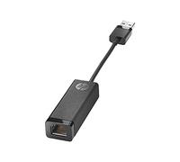 HP USB 3.0 to gigabit LAN rj-45 Negro - Adaptador para Cable (USB 3.0, rj-45, Macho/Hembra, Negro).