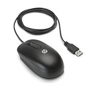 HP USB Optical Scroll Mouse - Ratón (USB, Óptico, Oficina, Negro, Ambidextro, Monótono)