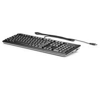 HP USB SmartCard CCID Keyboard - Teclado (Jack Black; Silver, 1,8m, 460,3 x 164,3 x 31,9 mm, 900g, Teclado básico USB con Tarjeta Inteligente, 1 Pieza(s))
