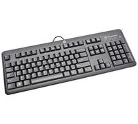 HP USB SmartCard CCID Keyboard - Teclado (USB, Alámbrico, PC/Server, Estándar, Derecho, Negro, Plata)