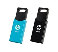 HP v212w 64GB USB 2.0 Pack 2 Unidades Negro/Azul