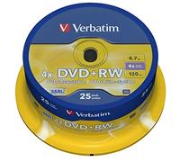 Verbatim DVD+RW Matt Silver 4,7 GB 25 pieza(s) ( 43489 )