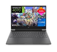 HP Victus 16-r1006ns - Ordenador portátil Gaming de 16.1" (Intel Core i7-14700HX, 32GB RAM, 1TB SSD, NVIDIA GeForce RTX 4070, 144Hz, Sin Sistema Operativo) Silver - Teclado QWERTY Español