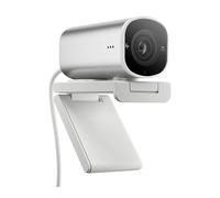 HP Webcam 960 4K - UHD, 3840 x 2160, Videoconferencias, Autoenfoque, Micrófono Integrado, Windows Hello, Teams, Zoom, Google Meet, Twitch, Youtube, Streaming - Color Plata