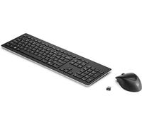 HP Wireless Rechargeable 950MK - Tastatur-und-Maus-Set - mit Scroll-Rädchen - kabellos - 2,4 GHz