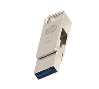 HP 64GB x206c Clé USB OTG 3.2 Tipo-C/Tipo-A Unidad Flash Metálica, hasta 120MB/s en Lectura