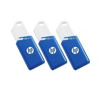 HP X755W PACK x3 unidad flash USB 128 GB USB tipo A 3.2 Gen 1 (3.1 Gen 1) Azul, Blanco (P-HPFD755W128X3-GE)