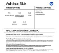 HP Z2 Mini G1i Intel Core Ultra 7 265 32GB 1TB SSD NVIDIA RTX A400 4GB W11P