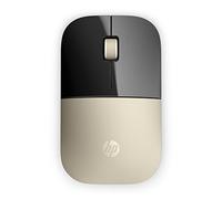 HP Ratón óptico inalámbrico Z3700 1200 PPP Ambidiestro Dorado – Batería 16 meses, LED azul