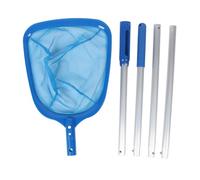 HPAKIGS Pool Leaf Skimmer Net with Strong Detachable Handle | Quick Clear Leaves & Debris from Swimming Pool/Hot Tubs/Spas | 4 - Piece Pole for Flexible Reach | 42cm Nylon Mesh Net