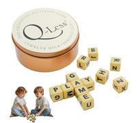 Hpbaggy Juego de Dados Solitario de crucigrama, Juego De Dados del Alfabeto, Dados De Letras con 12 Dados, Juegos De Ortografía De Palabras Creativas Juego