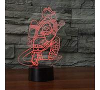 HPBN8 Ltd 3D Ilusión Optica Bomberos Luz Nocturna 7 Colores Cambio de Botón Táctil USB de Suministro de Energía LED Lámpara de Mesa Lámpara Regalo de Cumpleaños Navidad