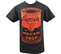 HPC Captain Sensible Mens Punk T-Shirt Soup Pop Art 1977 Punk Rocker The Damned Black M