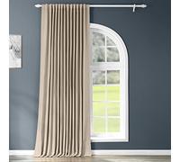 HPD Half Price Drapes BOCH-151304-84-DW - Cortinas Extra Anchas para oscurecer ambientes de 100 x 84 Pulgadas (1 Panel), Color Gris Topo clásico