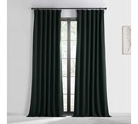 HPD Half Price Drapes BOCH-194906-96 BOCH-194906-96-Cortina para oscurecer la habitación (1 Panel), 127 x 244 cm, Color Verde Oscuro, Mezcla poliéster, Dark Mallard, 50 in x 96 in