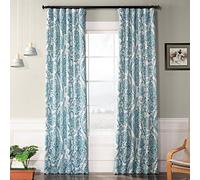 HPD Half Price Drapes BOCH-KC16072E-120 - Cortina Opaca (1 Panel), 50 x 120, Color Verde Azulado