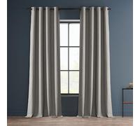 HPD Half Price Drapes BOCH-LN185-GR - Cortinas de oscurecimiento con Ojales para Sala de Estar y Dormitorio (1 Panel), 50 x 84 Pulgadas, Color Arcilla