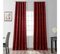 HPD Half Price Drapes Cortina de Jacquard de Seda sintética.