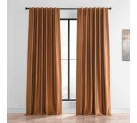 HPD Half Price Drapes Cortina de Seda sintética Dupioni con Textura Vintage (1 Panel), poliéster, hervidor de Cobre, 50 Pulgadas de Ancho x 84 Pulgadas de Largo (Paquete de 1)