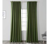 HPD Half Price Drapes Cortina para oscurecer la habitación 50 x 108 (1 Panel), BOCH-171158-108, Mezcla poliéster, Oasis Verde, W 50" x L 108" (1 Panels)