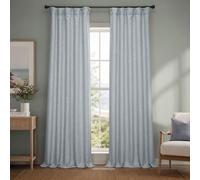 HPD Half Price Drapes - Cortinas de Lino sintético texturizadas, 1 Panel, 127 x 213 cm (Ancho x Largo), Cortinas de oscurecimiento para salón y Dormitorio, decoración del hogar, Color Gris Jaspeado