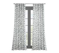 HPD Half Price Drapes Cortinas geométricas con Estampado Abstracto de 96 Pulgadas de Largo, Cortinas de algodón de Lujo (1 Panel), Cortinas de Ventana para oscurecer la habitación, para Dormitorio y