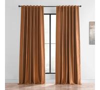 HPD Half Price Drapes PDCH-KBS36-96 Cortina de Seda sintética con Textura Vintage (1 Panel), 50 x 96, hervidor de Cobre