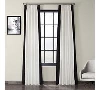 HPD Half Price Drapes PRCT-VC1716-108-FP - Cortina Plisada Vertical (1 Panel), 25 x 108, Palomitas Frescas y Negras